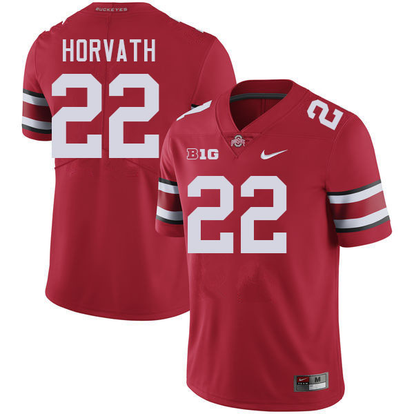 Les Horvath Ohio State Buckeyes Jersey College Football Uniforms-Red